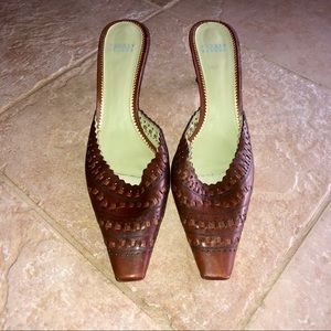 Audrey Brooke Leather Heels